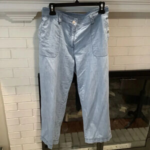 #163 Super Cute Liz Claiborne Crop Wide Leg Pants Sz 14W